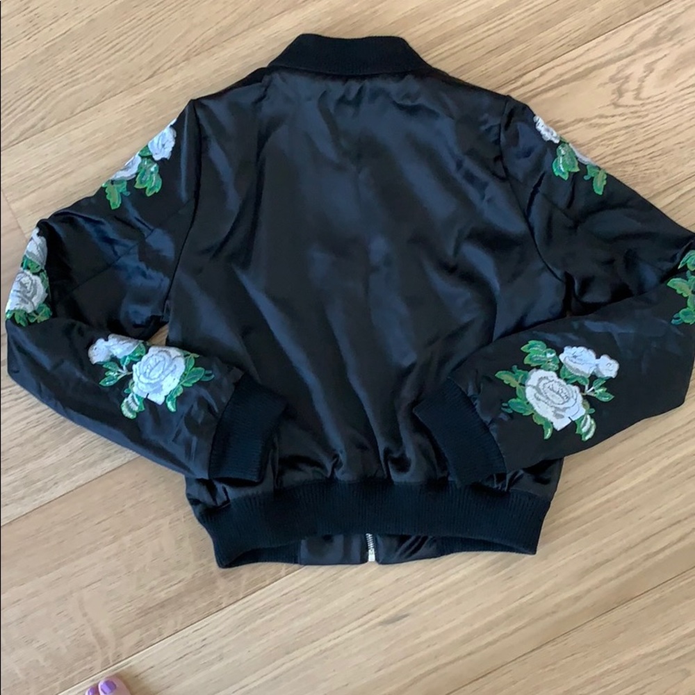 Flower Patch Bomber Jacket - image 3